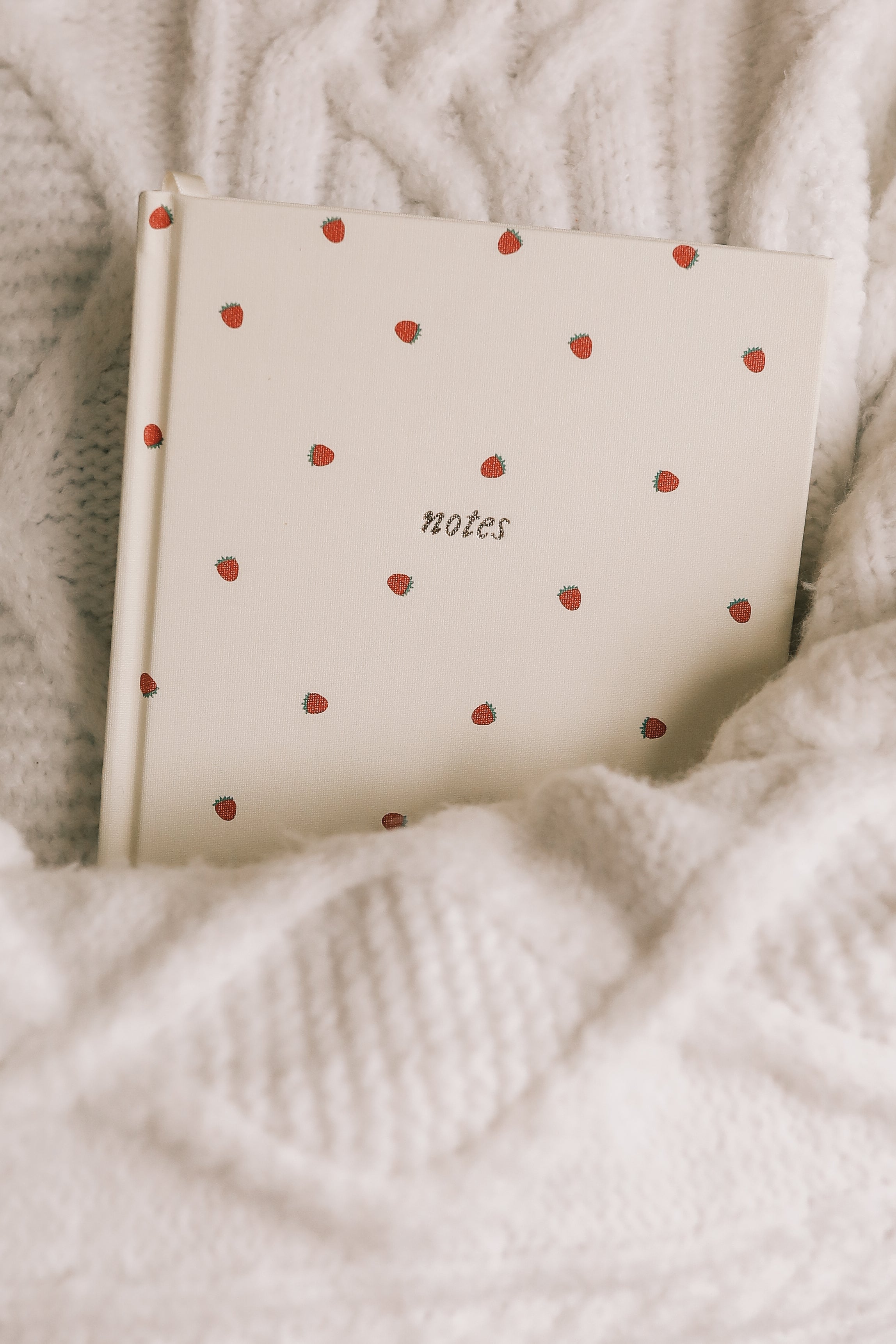 Strawberry Lined Journal