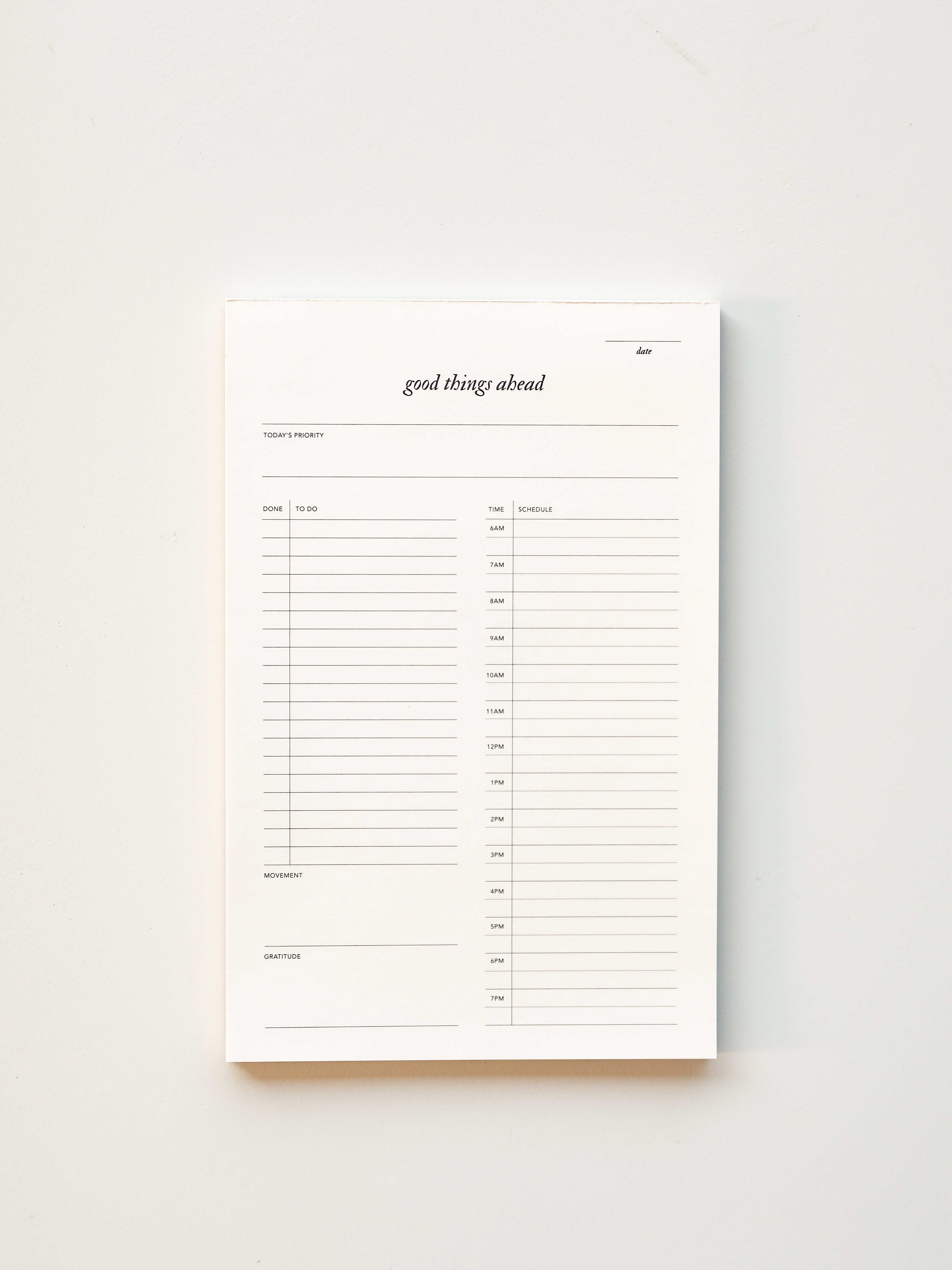 Good Things Ahead Daily Notepad