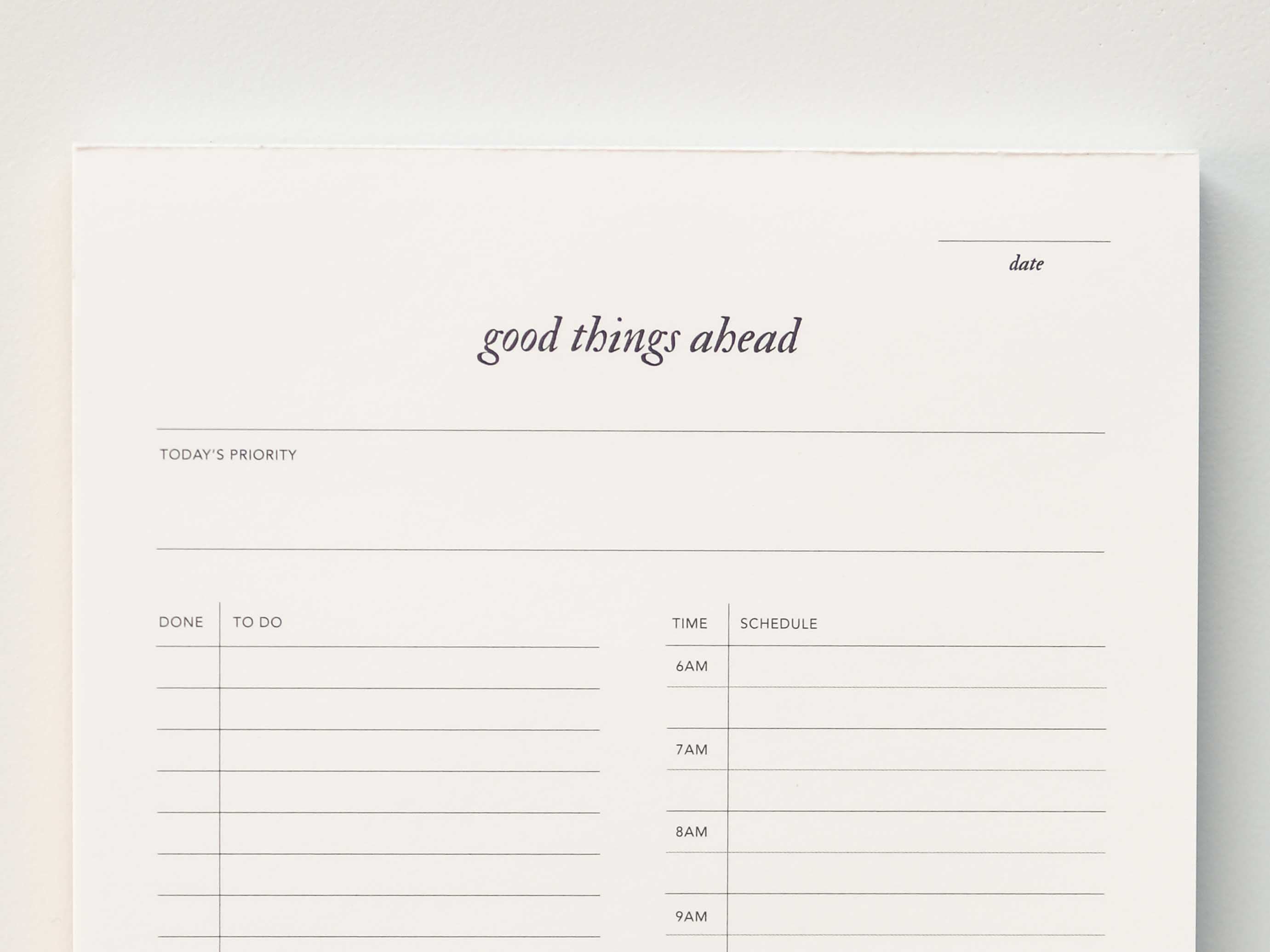 Good Things Ahead Daily Notepad