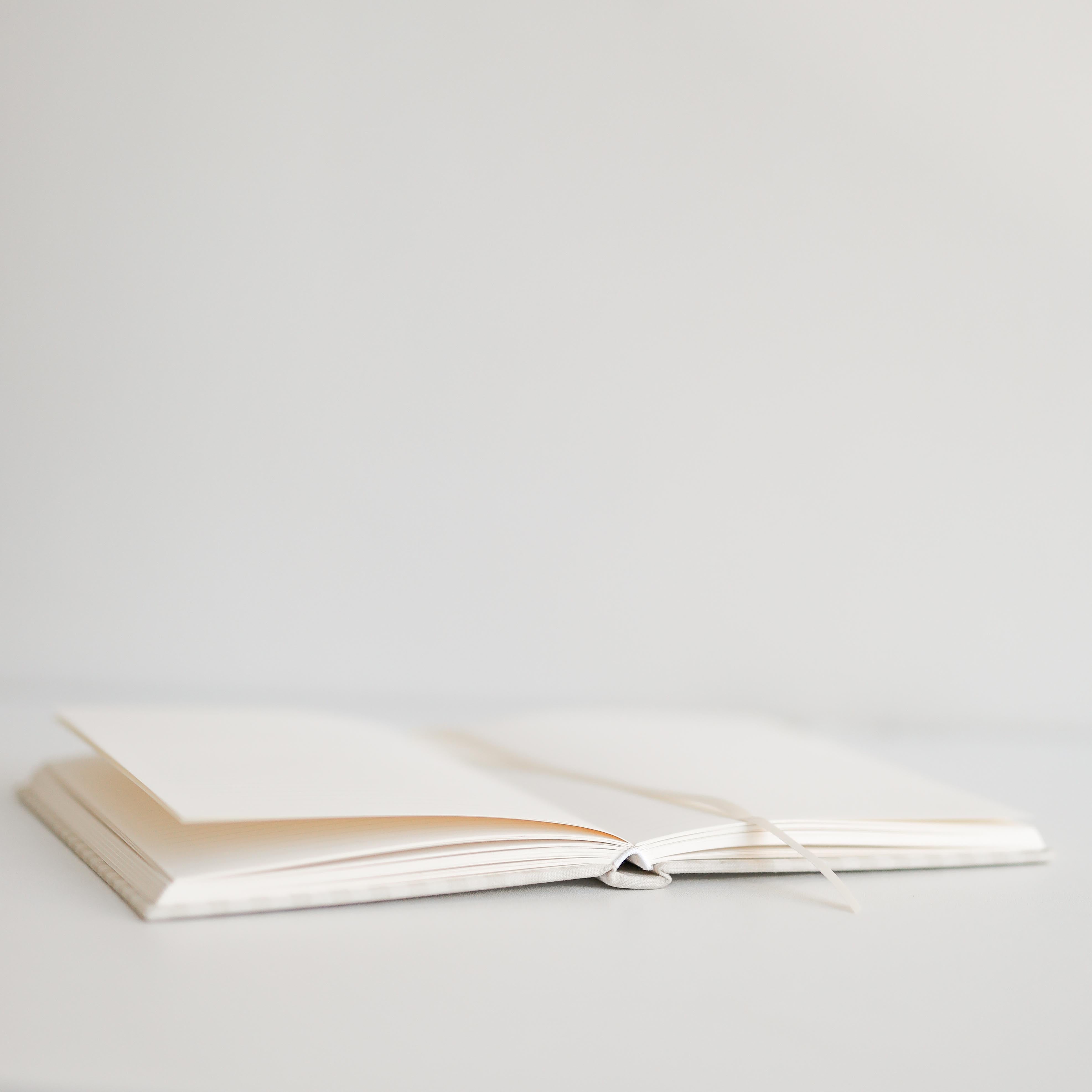 Lay flat binding gingham journal