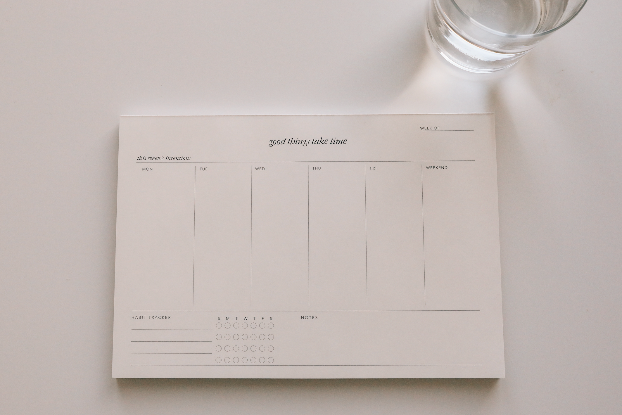 Weekly Notepad