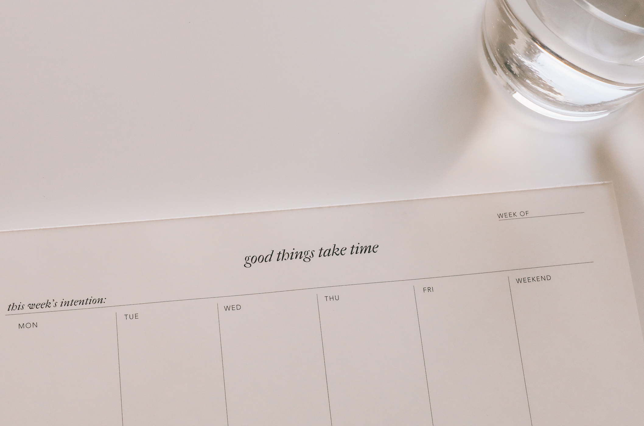 Weekly Notepad