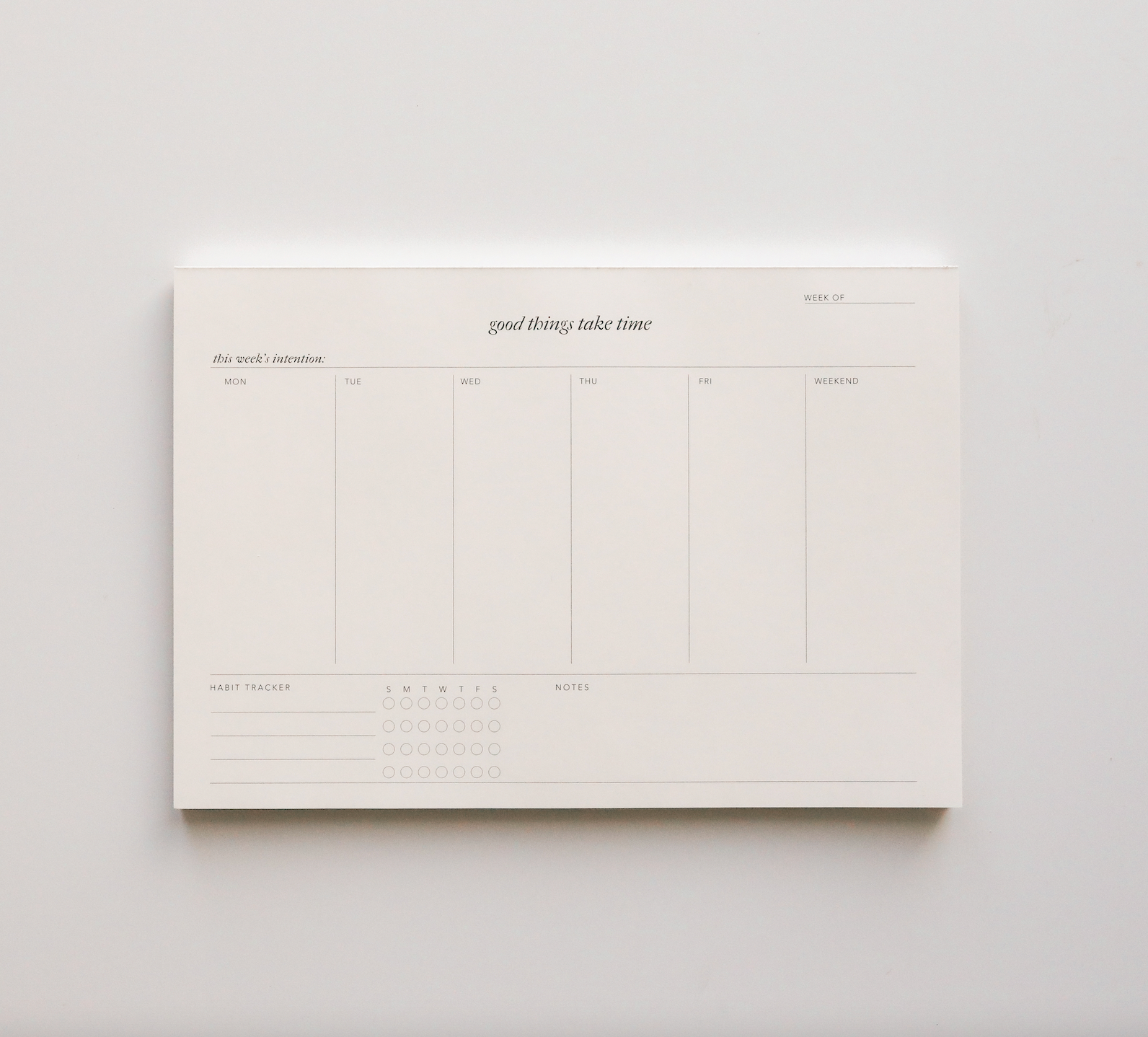 Weekly Notepad