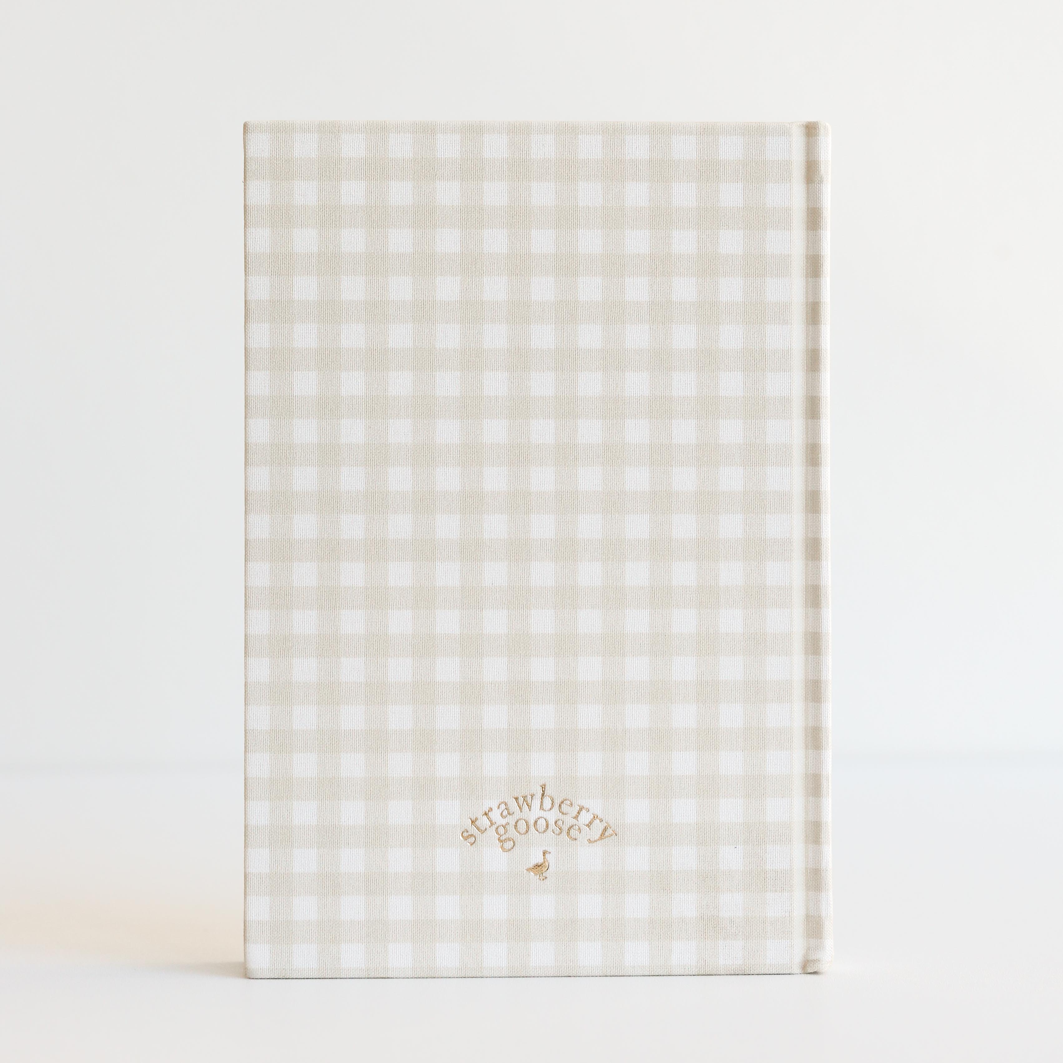 Gingham Journal with 'Strawberry Goose' 